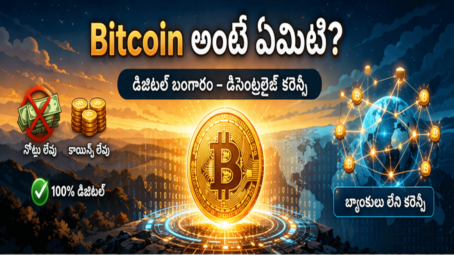 Bitcoin explanation in Telugu